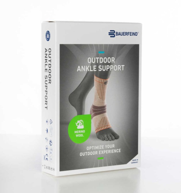 bauerfeind, enkelbandage, outdoor, wandelen, hardlopen